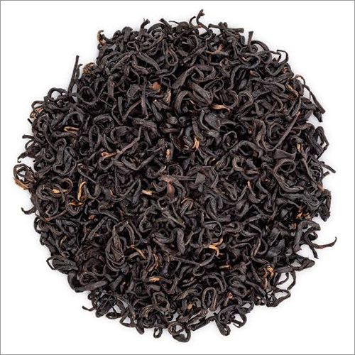 Black Dry Tea Leaves