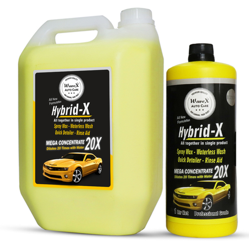 Wavex Hybrid X Spray Wax Waterless Wash Rinse Aid and Quick Detailer Dilutes 20 Times with Water