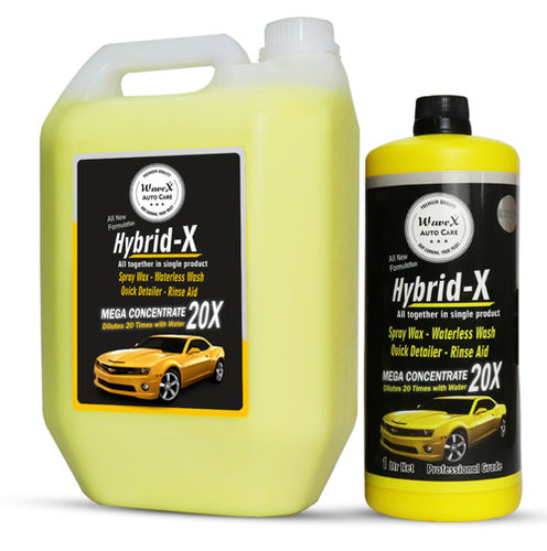 Wavex Hybrid X Spray Wax Waterless Wash Rinse Aid and Quick Detailer Dilutes 20 Times with Water