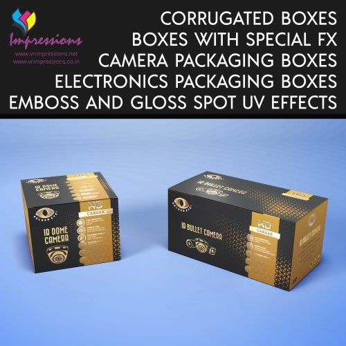 CCTV Camera Packaging Boxes - Durable Cardboard Material, Customizable Dimensions, Eye-Catching Graphics - Secure and Eco-Friendly Design