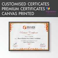Canvas Printed Certificates with Framing