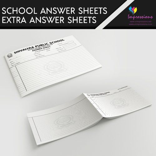 School Answer Sheets Printing सेवाएं