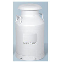 Aluminium Alloy Milk Can 20 Ltrs With Mushroom Lid - Color: White