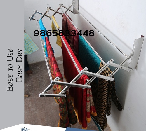 APARTMENT CLOTH DRYING HANGERS IN LAKSHMI MILLS.