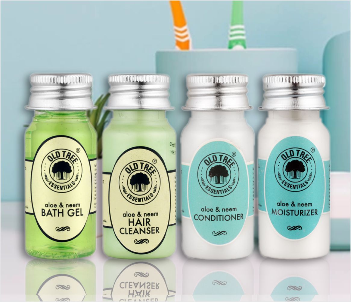 Hotel Toiletries Aloe-Vera and Neem 30ml. Old Tree