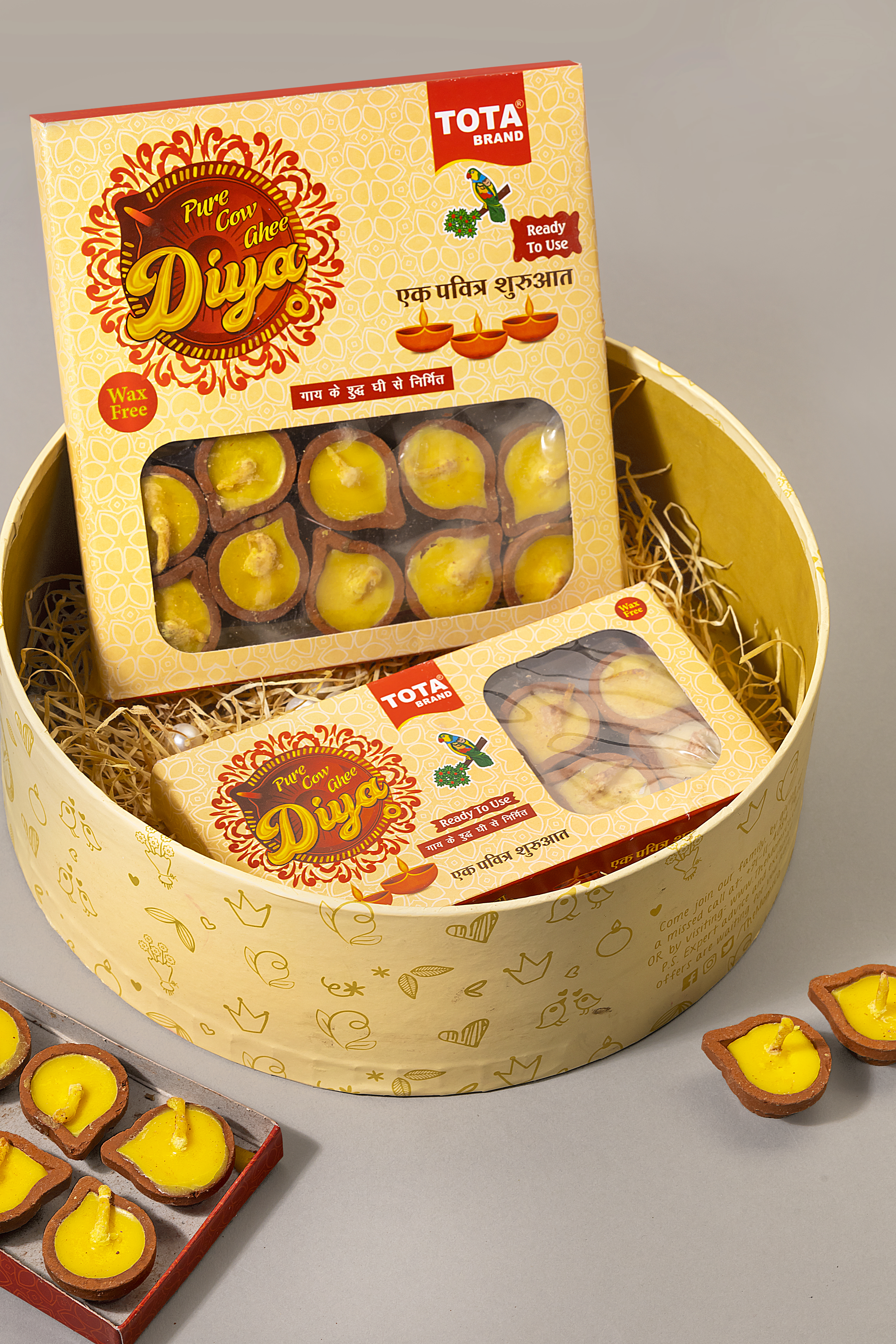 Tota Cow Ghee Diya 20pcs