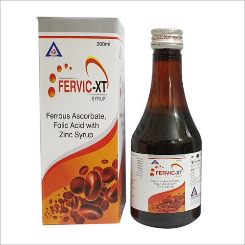 200 Ml Ferrous Ascorbate Folic Acid With Zinc Syrup General Medicines