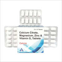 Calcium Citraate Magnesium Zinc and Vitamin D3 Tablets