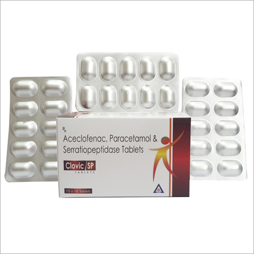 Aceclofenac Paracetamol and Serratiopeptidase Tablets