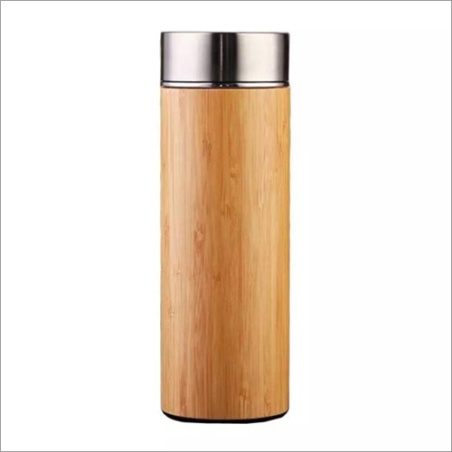 Brown Bamboo Water Bottle