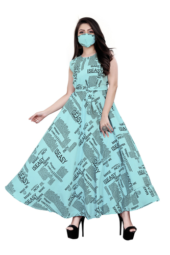 Ladies Rama Color Sleeveless Floral Dress