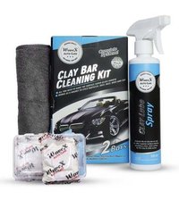 Wavex  Clay Bar Kit 2 Bars 100grm Each 1 Clay Lube 350ml 1 Microfiber Cloth