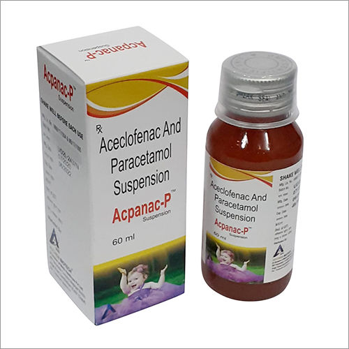 60Ml Aceclofenac And Paracetamol Suspension General Medicines