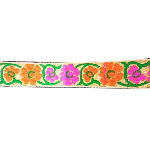 Available In Different Color Embroidered Garments Ribbon