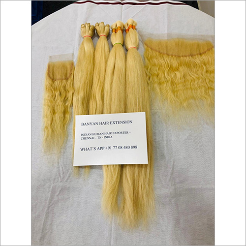 Weft And Bulk Blonde Hair Extensions