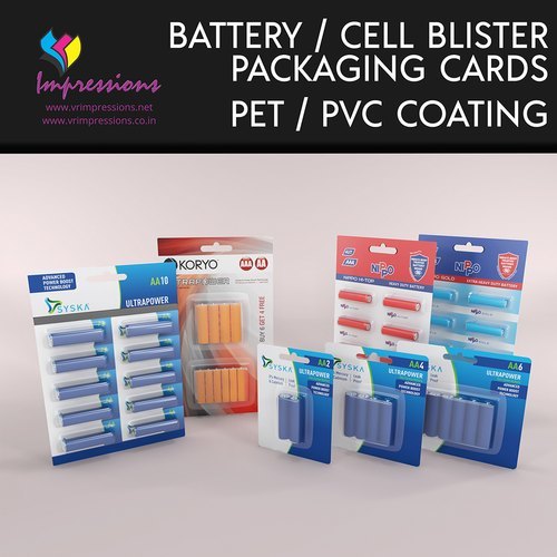 Battery Cell Blister Packaging Cards By IMPRESSIONS