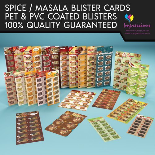 Masala Blister Packaging Cards