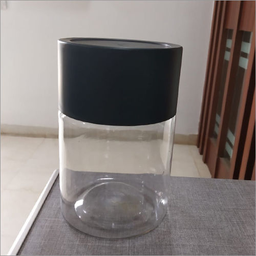 Transparent Round Plastic Jar