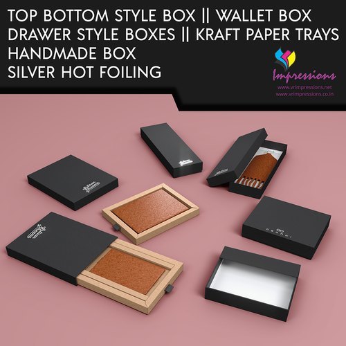 Handmade Rigid Wallet Boxes With Foiling