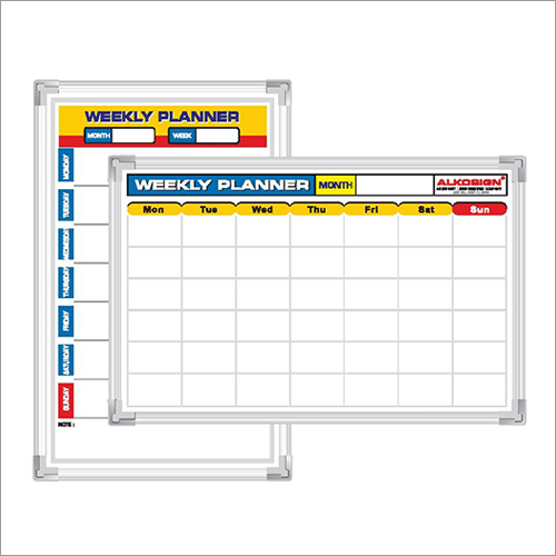 Printed Weekly Planner Board