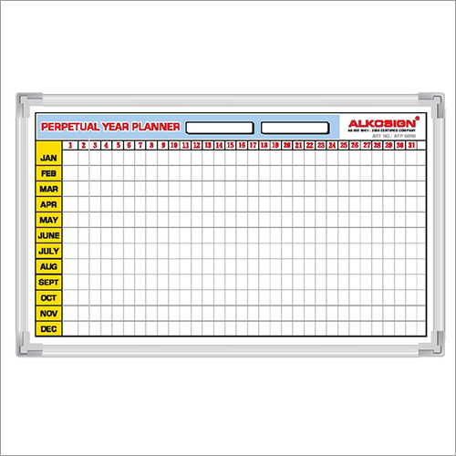 Alkosign Printed Yearly Planner Board