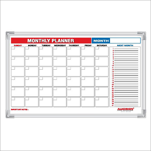 Alkosign Printed Monthly Planner