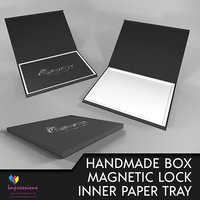 Handmade Rigid Box with Magnetic Lock And Inner Tray