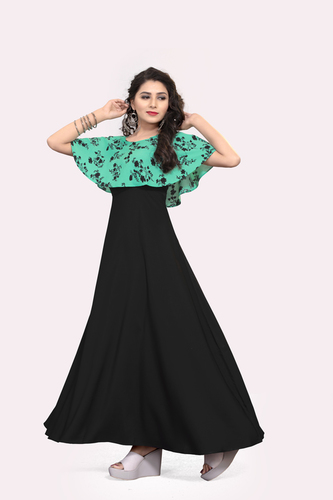 Ladies Rama Color Short Sleeve Floral Dress