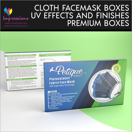 Face Cloth Mask Packaging boxes By IMPRESSIONS