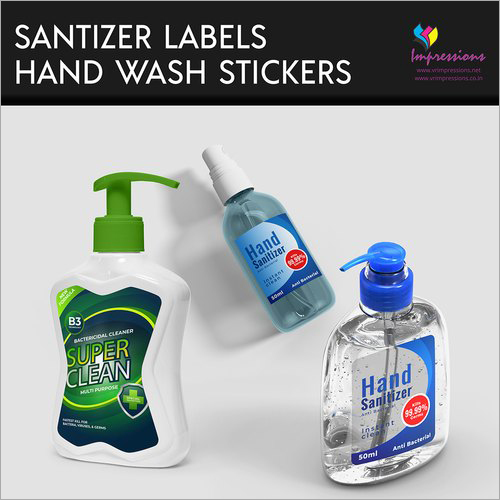 Sanitizers and Handwash Stickers