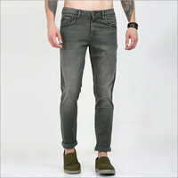 Men Slim-Fit Enzyme Grey Jeans
