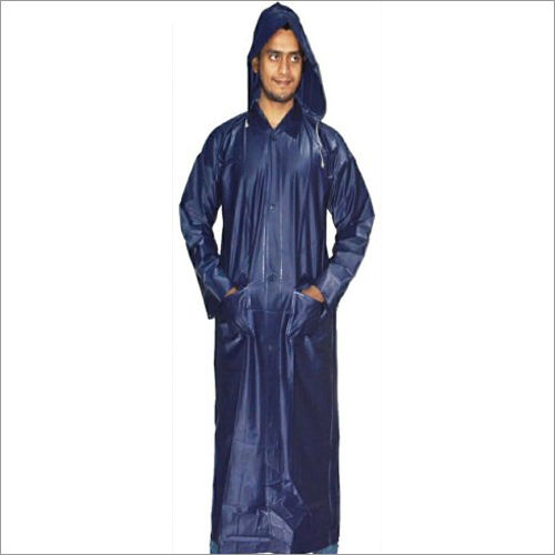 Mens Navy Blue PVC Raincoat at Best Price, Manufacturer, Supplier