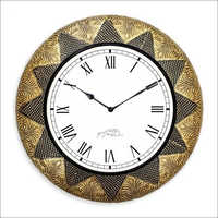 50s Wood＆Brass clock Multicolour Wooden Brass Wall Clock at 2199.00 INR in Jodhpur