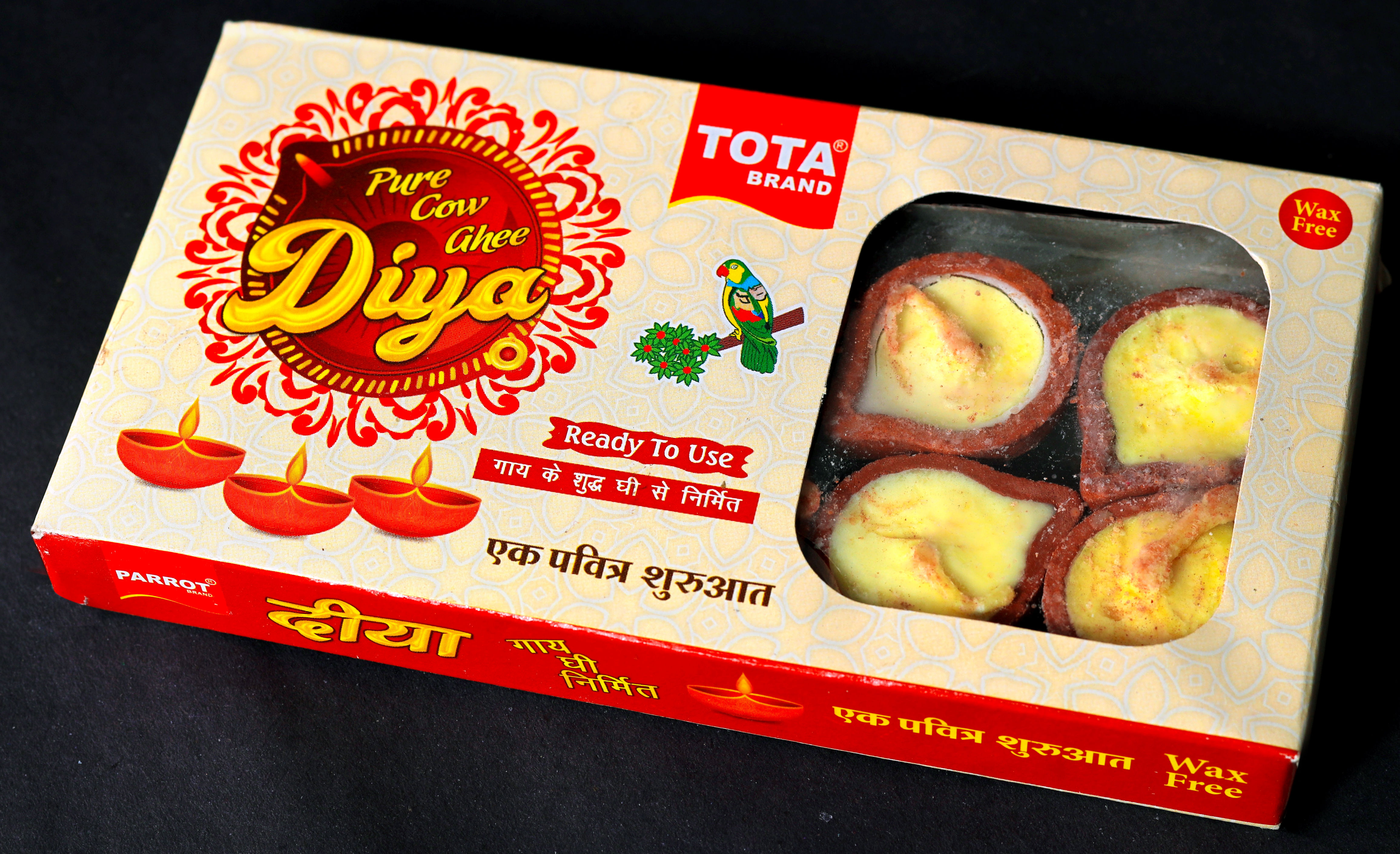 Tota Cow Ghee Diya 10pcs