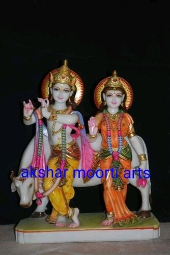 marble Radha Krishna Moorti