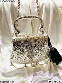 Bridal Designer Brass Clutch Bag