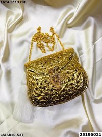 Bridal Brass Clutch Bag