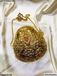 Bridal Brass Clutch Bag