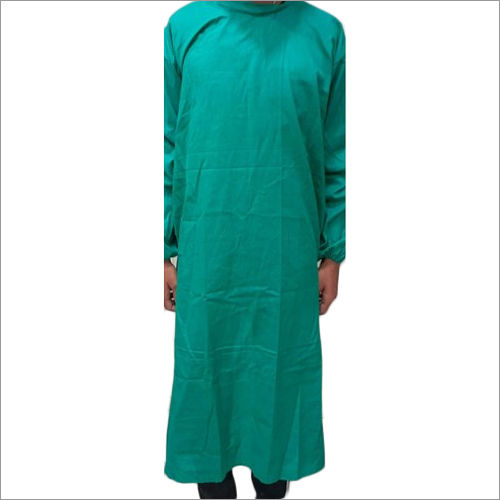 Green Reusable Cotton Surgical Gown