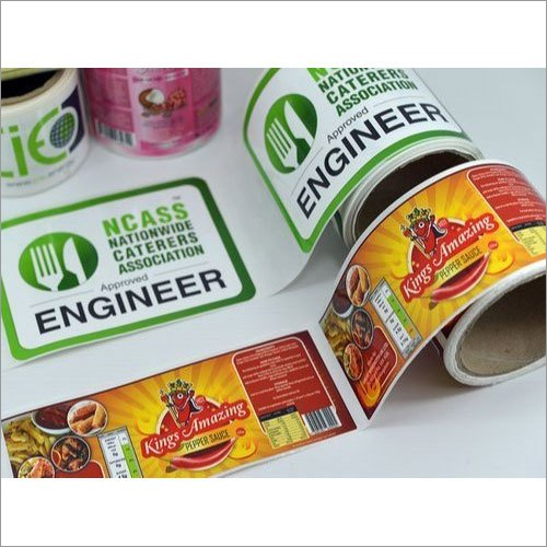 Multicolor Self Adhesive Paper Packaging Sticker