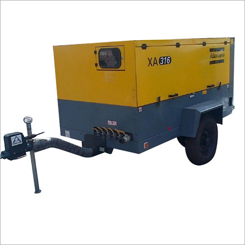 Mild Steel Portable Diesel Compressor