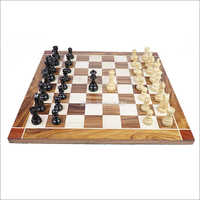 21 Inch Flat Style Personalized Wooden Chess Board Game Set with Staunton Chess Pieces and Chess Box