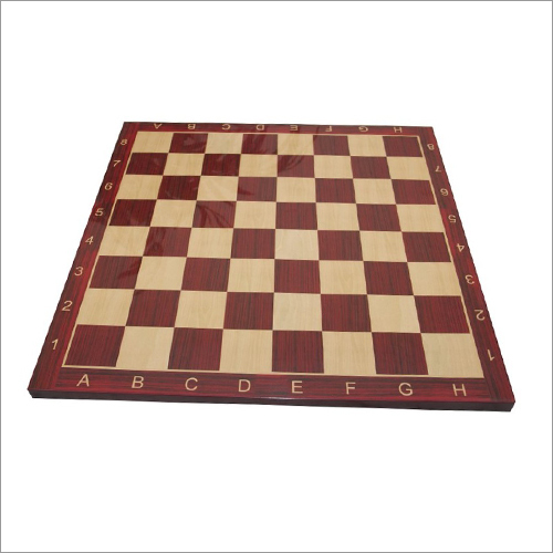 21 Inch 55 mm Square Shape Wooden Laminated Chess Board With Notations