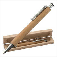 Solid Wooden Engraved Pen With Box Stand