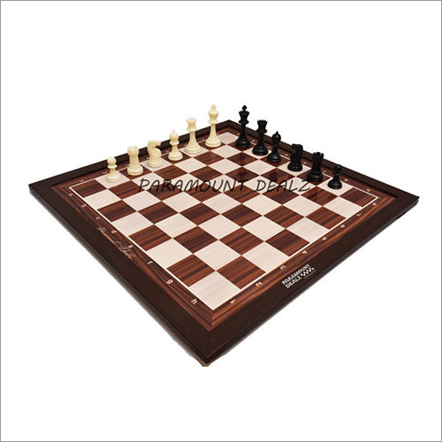 FIDE STANDARD 19 Inch Wooden Laminated Chess Board with 3
