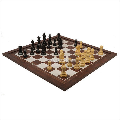 19 Inch Wooden Laminated Chess Board Game Set