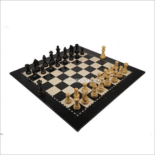 19 Inch Wooden Laminated Chess Board Game with 3
