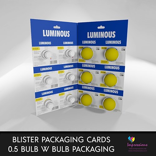 LED Bulb Blister Packaging Cards