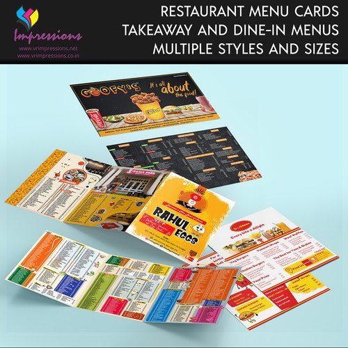 Takeway Menu Cards Printing