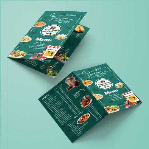 Table Menu card printing